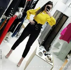 شلوار زنانه کمرهفتی کد 33946