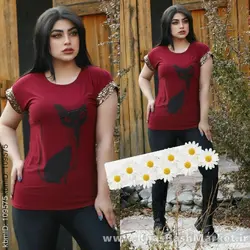 تیشرت گربه مروارید پانچ کد 916