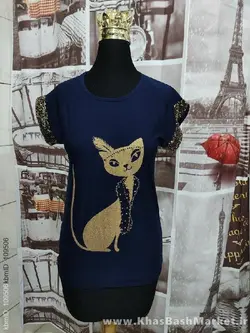 تیشرت گربه مروارید پانچ کد 916