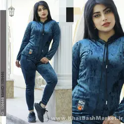 ست سویشرت شلوار زیپی کد 40202