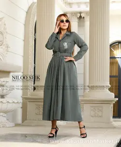 پیراهن مانتویی چند منظوره مدل نرگس کد 43446