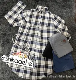 شومیز چهار خانه کد 9774