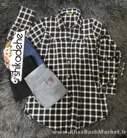 شومیز چهار خانه کد 9774