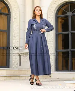 پیراهن مانتویی چند منظوره مدل نرگس کد 43446