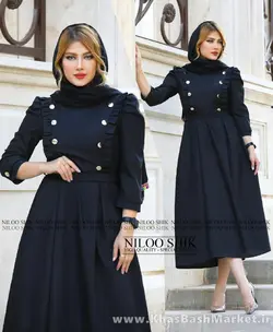 پیراهن یقه چین مدل زیبا کد 43419