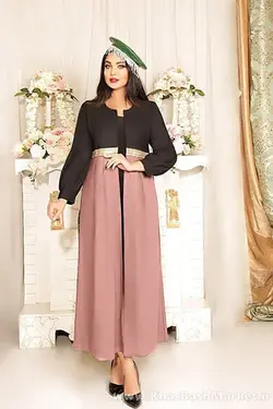 پیراهن زنانه طلا مانتو کد 33655