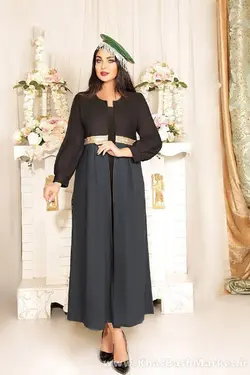 پیراهن زنانه طلا مانتو کد 33655