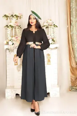 پیراهن زنانه طلا مانتو کد 33655