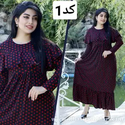 مانتو ساحلی زنانه چین دار کد 45213