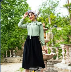 دو تیکه بلوز دامن ترنم کد 4986