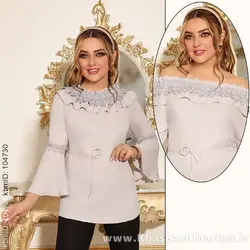 شومیز لاله آستین کلوش کد 44746