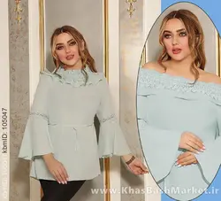 شومیز لاله آستین کلوش کد 44746