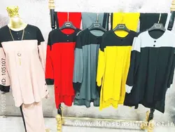 تونیک شلوار بغل دکمه کد 77957