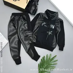 بلوز شلوار چرم کد 3178