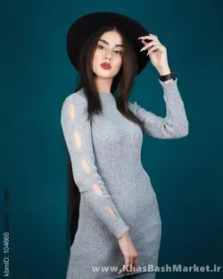 گپ یقه گرد آستین زاپدار کد 67204