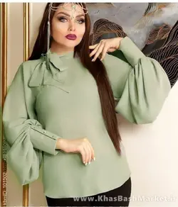 شومیز استین کوزه ای کد 2859