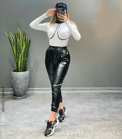 شلوار چرم دمپاکش کد 67082