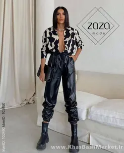 شلوار زنانه اسلش چرم کد 5369