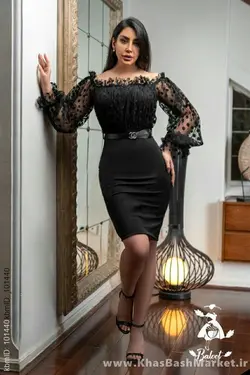لباس مجلسی زنانه اهورا کد 6 کمربنددارد