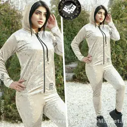 هودی زیپ دار مخمل کد 7647