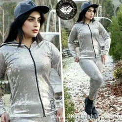 هودی زیپ دار مخمل کد 7647