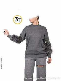 بلوز استین خز کد 2867