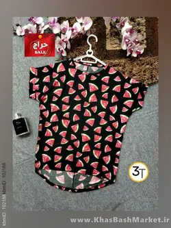 تیشرت زنانه هندوانه کد 2870