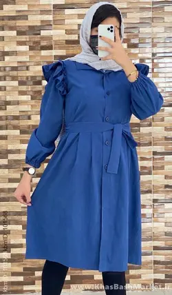 مانتو عروسکی بلند کد 2853