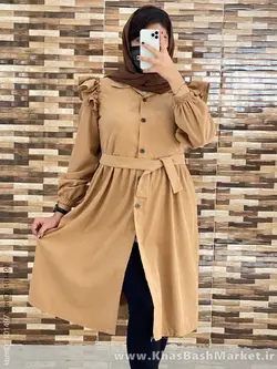 مانتو عروسکی بلند کد 2853