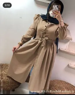 مانتو عروسکی بلند کد 2853