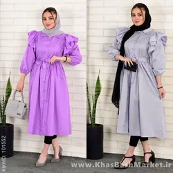 مانتو عروسکی بلند کد 2853