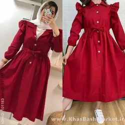 مانتو عروسکی بلند کد 2853