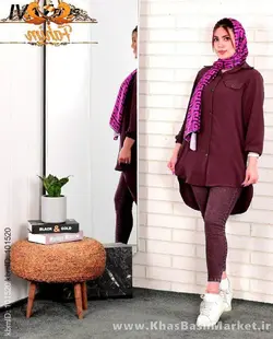 مانتو شومیزی پشت بلند مدل غزل