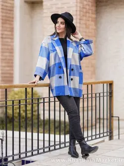 کت تک جیب چهار خونه کد 375