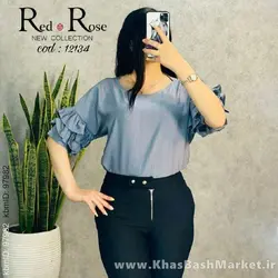 شومیز مجلسی آستین چین کد 12134