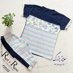 بلوز شلوارک سایز بزرگ کد 4510