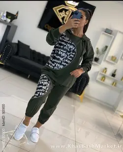 ست بلوزوشلوار دورس بغل روزه ای کد 3639
