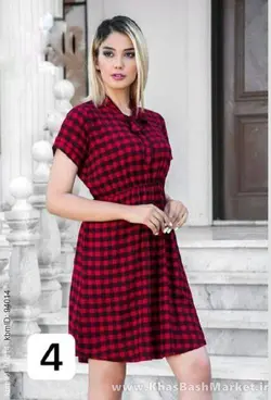 پیراهن چهارخانه کد 7535