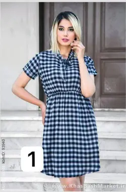 پیراهن چهارخانه کد 7535