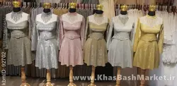 لباس مجلسی زنانه مدل اناهیتا حصیری کوتاه