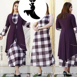 تونیک کله قندی چهارخونه کد کاربری 9358