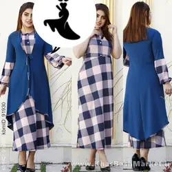 تونیک کله قندی چهارخونه کد کاربری 9358