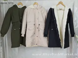 کاپشن یقه یکسره کد sh188