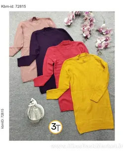 بافت یقه گرد زنانه کد 15190