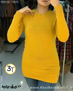 بافت یقه گرد زنانه کد 15190