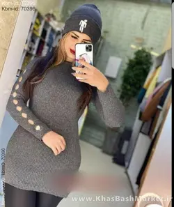 تونیک گپ کش بافت آستین زاپدار کد 34540