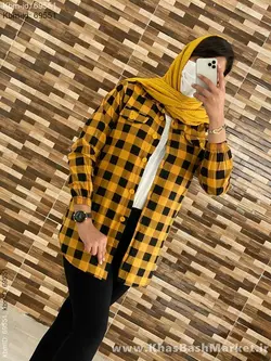 پیراهن زنانه چهارخونه پایین هلال کد 20186