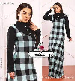 پیراهن چهارخانه زنانه مدل شیما