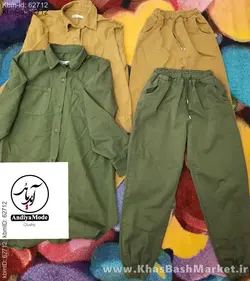 ست تونیک شلوار لش دخترانه کد 9555