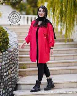 مانتو استین زاماک مچ قلبی کد 9598